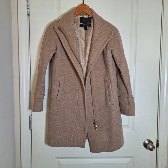 J. Crew Jackets & Blazers - J. Crew Women’s Camel Wool Blend Coat - Classic Tailored Elegance Size 00